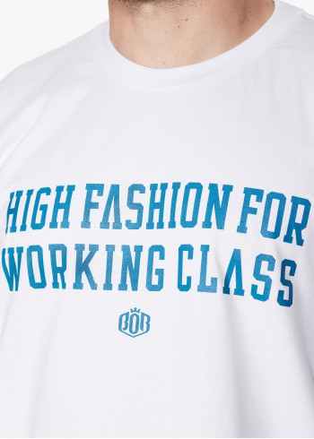 KOSZULKA BOR HIGH FASHION FOR WORKING CLASS BIAŁA BORCREW